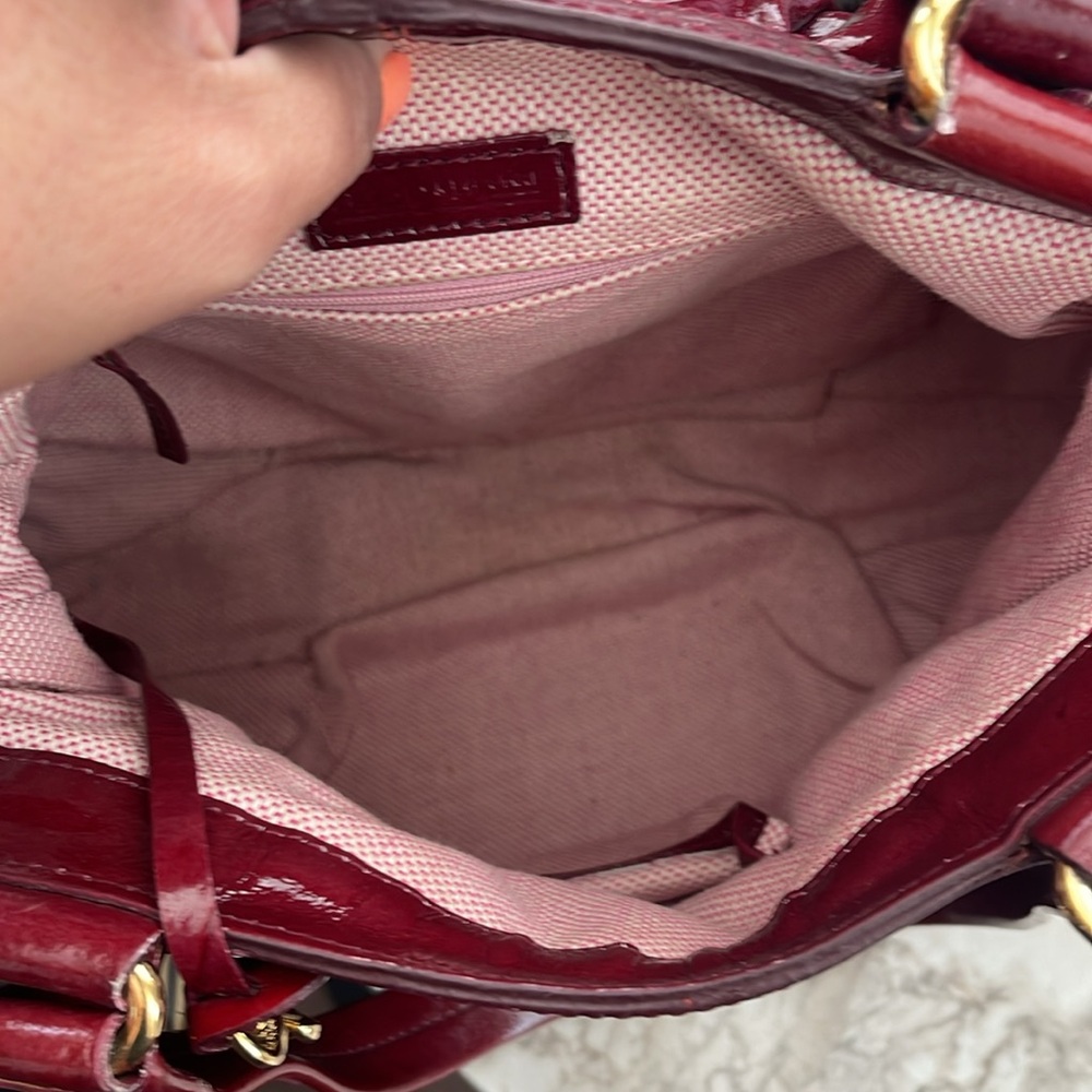 Dooney & Bourke Burgundy Shoulder Bag - Picture 15 of 16